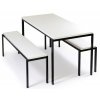 Foto Mesa Refeitório 4 lugares + 2 Banco Refeitório 2 lugares MVBA422M